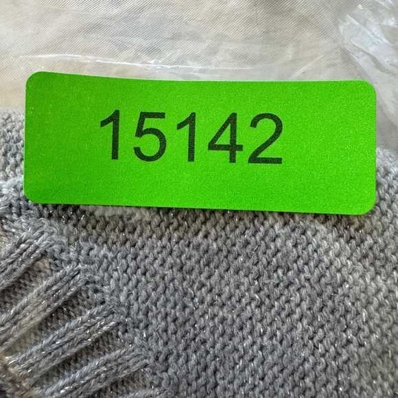 Old Navy Women's Gray Glitter Sleeveless Knit Long Tunic Sweater Medium Pockets - Picture 12 of 12